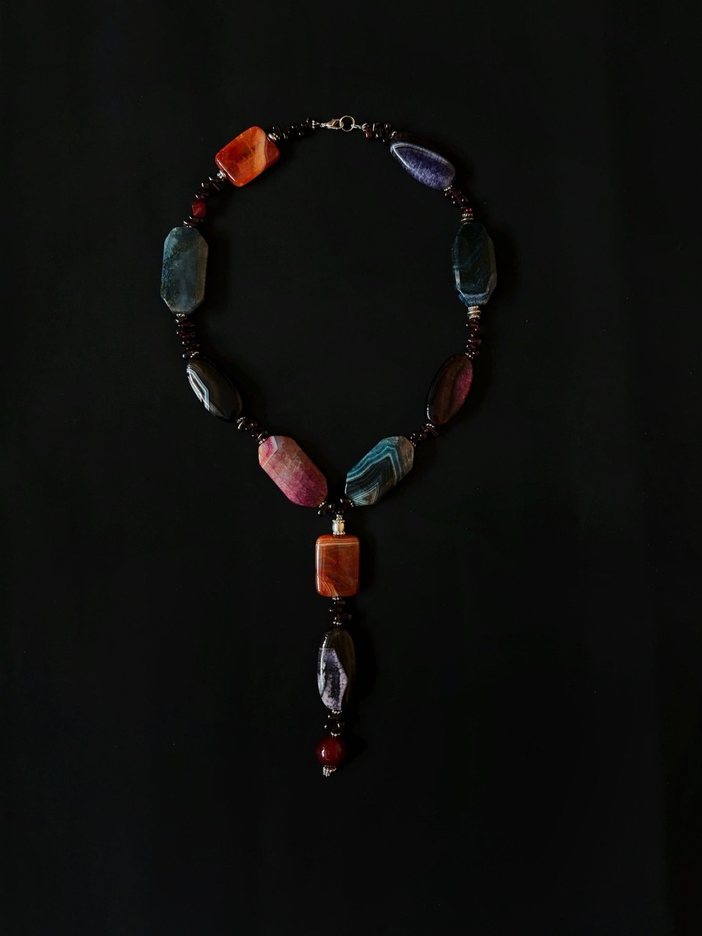 Collar de ágatas naturales multicolor Katharine de Bess Madrid