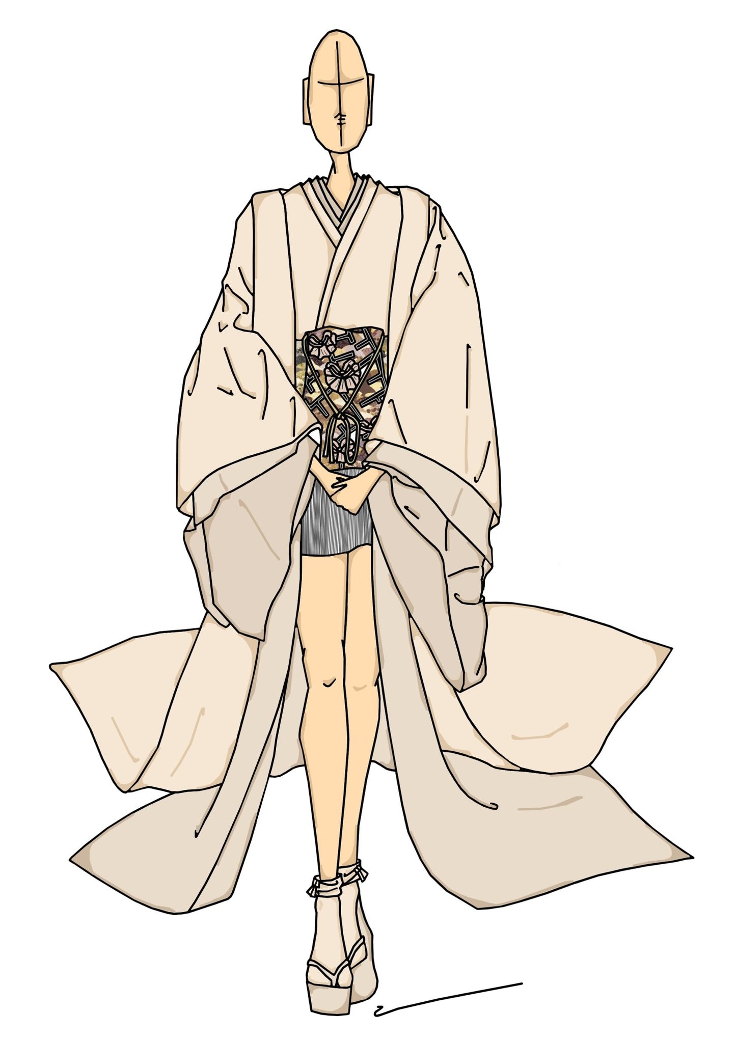 “El crisantemo” - Bess MadridKIMONO