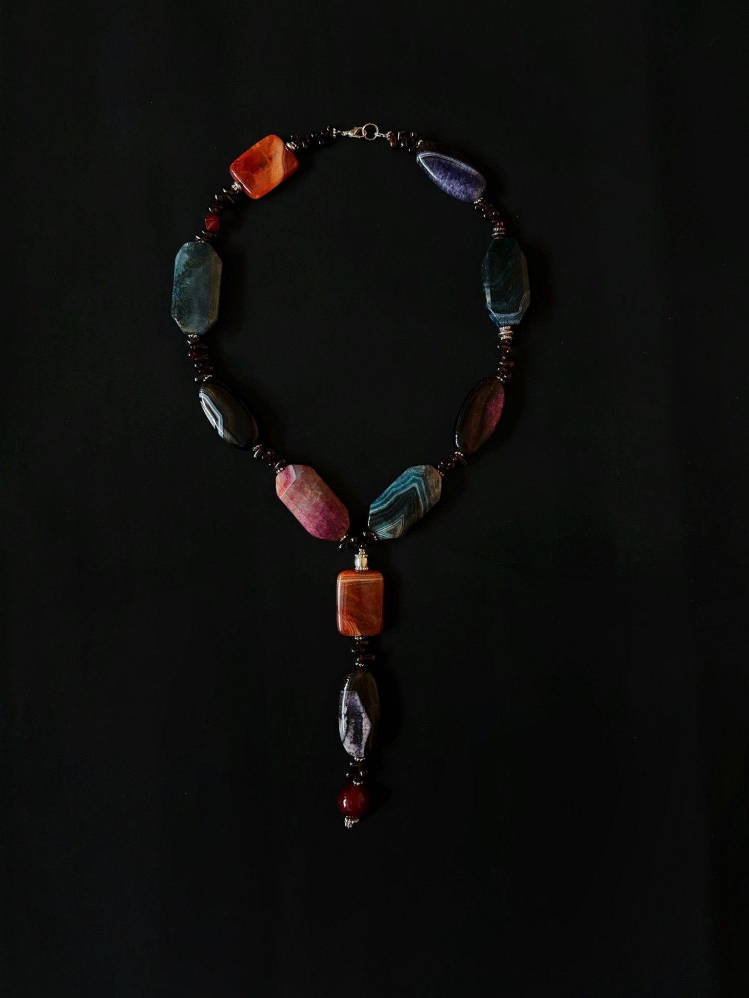 Collar de ágatas naturales multicolor Katharine de Bess Madrid